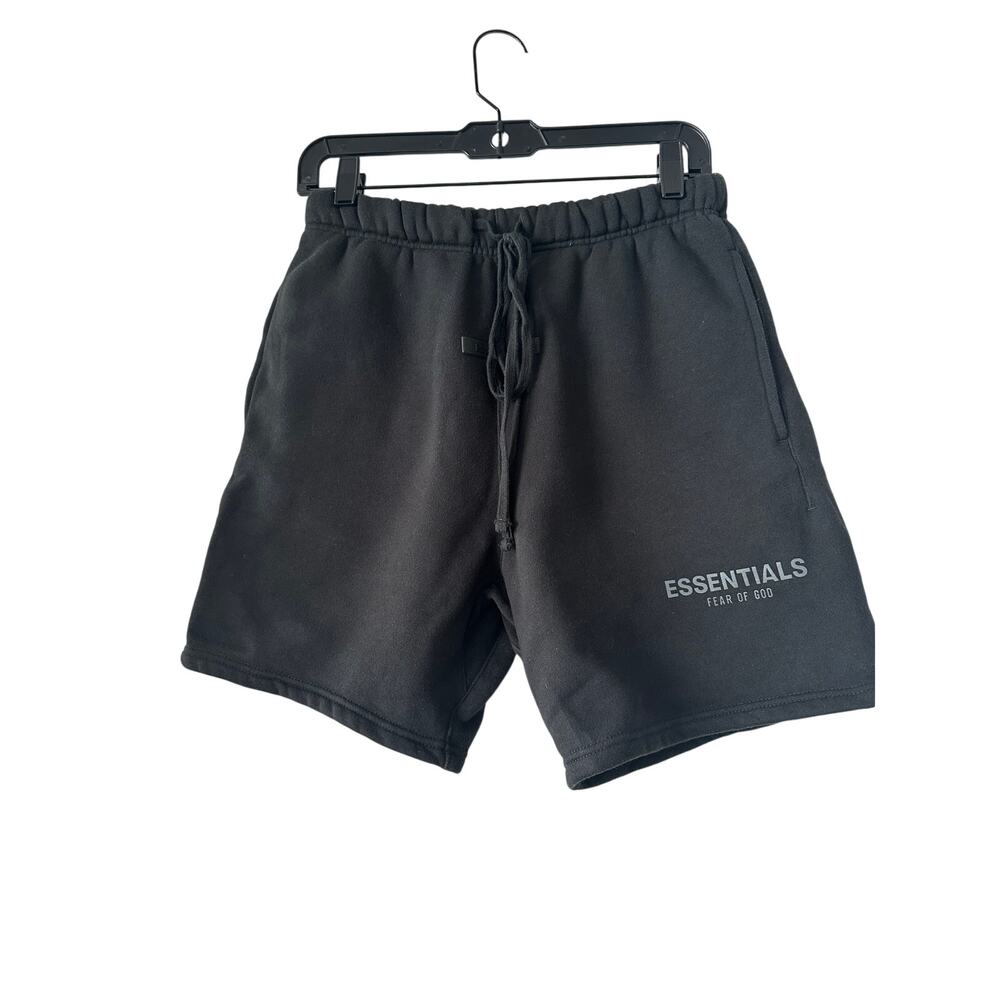 Fear of God Essentials Black Sweat Shorts Size XXS